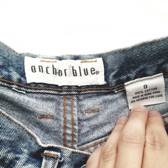 Anchor blue vintage jean shorts - Picture 3 of 3